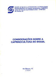 Thumbnail de Considerações sobre a caprinocultura no Brasil.