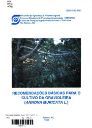 Thumbnail de Recomendações básicas para o cultivo da gravioleira (Annona Muricata L.).