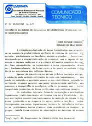 Thumbnail de Incidência da murcha de Sclerotium em leguminosas utilizadas como biofertilizantes.