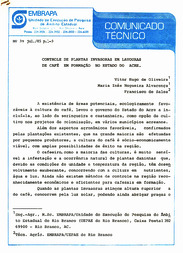 Thumbnail de Controle de plantas invasoras em lavouras de café em formação no estado do Acre.