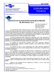 Thumbnail de Associação de cultivos entre caupi e milho precoce em Rio Branco, Acre.