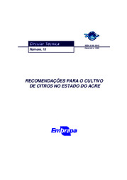 Thumbnail de Recomendações para o cultivo de citros no Estado do Acre.