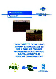 Thumbnail de Levantamento de solos no sistema de capacidade de uso a nível da pequena propriedade rural: o caso do PED, município de Senador Guiomard, Acre.