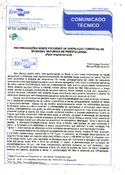 Thumbnail de Recomendações sobre processo de destilação comercial de biomassa triturada de pimenta longa (Piper hispidinervum).