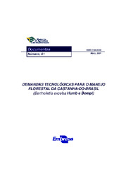 Thumbnail de Demandas tecnológicas para o manejo florestal da castanha-do-brasil (Bertholletia excelsa Humb e Bompl).