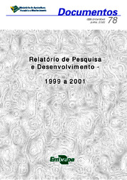 Thumbnail de Relatório de pesquisa e desenvolvimento - 1999 a 2001.