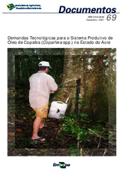 Thumbnail de Demandas tecnológicas para o sistema produtivo de óleo de copaíba (Copaifera spp.) no Estado do Acre.