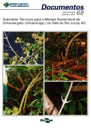 Thumbnail de Subsídios técnicos para o manejo sustentável da unha-de-gato (Uncaria spp.) no Vale do Rio Juruá, AC.