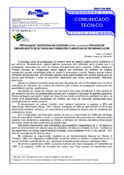 Thumbnail de Propagação vegetativa do cafeeiro (Coffea canephora) por meio de enraizamento de estacas nas condições climáticas de Rio Branco-Acre.