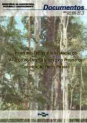 Thumbnail de Inventário florestal e avaliação do avanço do desmatamento no Projeto de Colonização Pedro Peixoto.