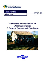 Thumbnail de Elementos de resistência ao desenvolvimento: o caso da Comunidade São Bento.