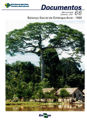 Thumbnail de Balanço social da Embrapa Acre - 1999.