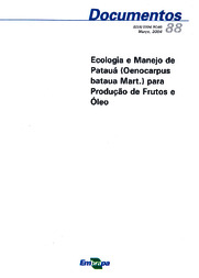 Thumbnail de Ecologia e manejo de patauá (Oenocarpus bataua Mart.) para produção de frutos e óleo.