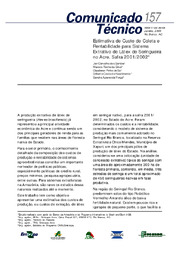 Thumbnail de Estimativa de custo de coleta e rentabilidade para sistema extrativo de castanha-do-brasil no Acre, safra 2001/2002.
