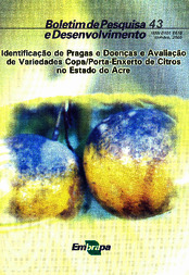 Thumbnail de Identificação de pragas e doenças e avaliação de variedades copa/porta-enxerto de citros no Estado do Acre.