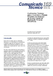 Thumbnail de Coeficientes técnicos para o inventário e manejo florestal com emprego do Modelo Digital de Exploração Florestal (MODEFLORA).