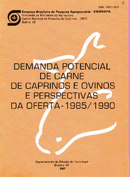 Thumbnail de Demanda potencial de carne de caprinos e ovinos e perspectivas da oferta, 1985-1990.