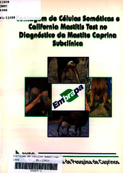 Thumbnail de Contagem de células somáticas e california mastitis test no diagnóstico da mastite caprina subclínica.