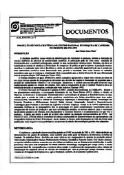 Thumbnail de Produção técnico-científica do Centro Nacional de Pesquisa de Caprinos no período de 1983-1993.
