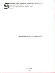 Thumbnail de Pesquisa agropecuária na Índia; relatório sobre as atividades desenvolvidas por vários centros de pesquisa na Índia, com especial referência para caprinos e ovinos.