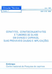 Thumbnail de Ceratites, ceratoconjuntivites e tumores de olhos em ovinos e caprinos, suas prováveis causas e implicações.