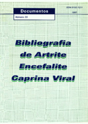 Thumbnail de Bibliografia de artrite encefalite caprina viral.