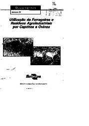 Thumbnail de Utilização de forrageiras e resíduos agroindustriais por caprinos e ovinos.