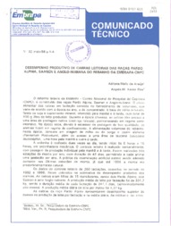 Thumbnail de Desempenho produtivo de cabras leiteiras das raças Pardo Alpina, Saanen e Anglo-Nubiana do rebanho da EMBRAPA-CNPC.