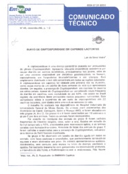 Thumbnail de Surto de criptosporidiose em caprinos lactentes.