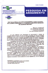 Thumbnail de Efeitos da época de corte do bamburral (Hyptis suaveolens Poit) sobre a produção de fitomassa do estrato herbáceo da caatinga raleada.