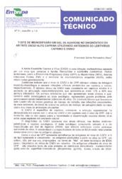 Thumbnail de Teste de imunodifusão em gel de agarose no diagnóstico da artrite encefalite caprina utilizando antígenos do lentivírus caprino e ovino.