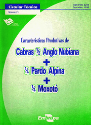Thumbnail de Características produtivas de cabras 1/2 Anglo-Nubiana + 1/4 Pardo Alpina + 1/4 Moxotó (Tricross).