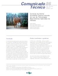 Thumbnail de Controle da artrite encefalite caprina através do uso de tecnologias reprodutivas aplicadas às fêmeas.
