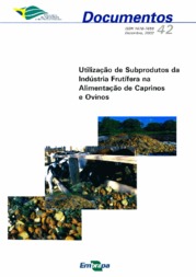 Thumbnail de Utilização de subprodutos da indústria frutífera na alimentação de caprinos e ovinos.
