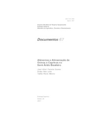 Thumbnail de Alimentos e alimentação de ovinos e caprinos no semi-árido brasileiro.