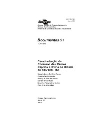 Thumbnail de Caracterização do consumo das carnes caprina e ovina na cidade de Salvador, BA.