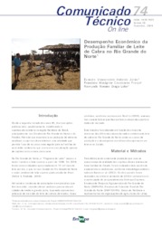 Thumbnail de Desempenho econômico da produção familiar de leite de cabra no Rio Grande do Norte.
