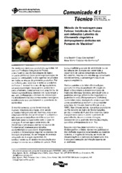 Thumbnail de Método de amostragem para estimar incidência de frutos com infecções latentes de Glomerella cingulata e Botryosphaeria dothidea em pomares de macieiras.