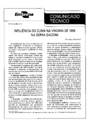 Thumbnail de Influência do clima na vindima de 1996 na Serra Gaúcha.
