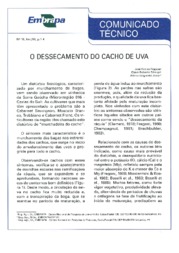 Thumbnail de O dessecamento do cacho de uva.