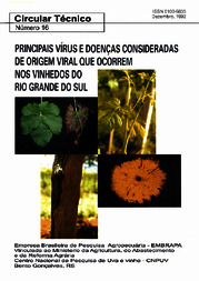 Thumbnail de Principais vírus e doenças consideradas de origem viral que ocorrem nos vinhedos do Rio Grande do Sul.
