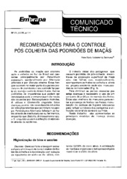 Thumbnail de Recomendações para o controle pós-colheita das podridões de maçãs.