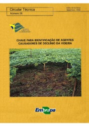 Thumbnail de Chave para identificação de agentes causadores de declínio da videira.