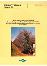 Thumbnail de Características e controle de Glomerella cingulata (Colletotrichum gloeosporioides), agente causal da mancha das folhas e frutos da macieira.