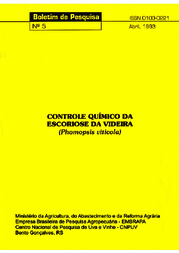 Thumbnail de Controle químico da escoriose da videira (Phomopsis viticola).
