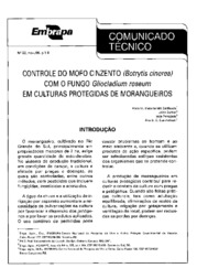 Thumbnail de Controle do mofo cinzento (Botrytis cinerea) com fungo Gliocladium roseum em culturas protegidas de morangueiros.