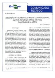 Thumbnail de Associação do tratamento de inverno com pulverizações, durante a brotação, para o controle da antracnose da videira.