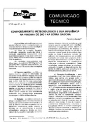 Thumbnail de Comportamento meteorológico e sua influência na vindima de 2001 na Serra Gaúcha.