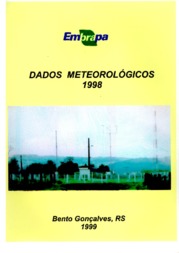 Thumbnail de Dados meteorológicos: 1998.