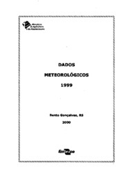 Thumbnail de Dados meteorológicos: 1999.